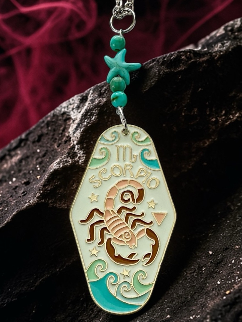 🆕 Scorpio Zodiac/Water Sign Pendant Necklace-Stainless Steel